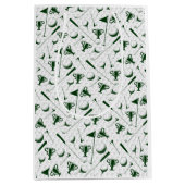 Golftoile Pattern Green Blue Golf Ball Medium Cadeauzakje (Voorkant)