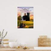 Golftrolley Levensviering Foto Welkomstbord Poster (Keuken)