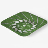 Golfuitje Vierkant Papier Bord (Gebogen)