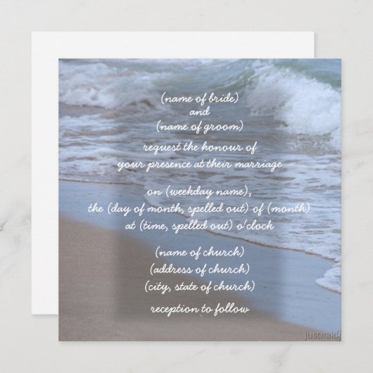 golfuitnodiging kaart (Voorkant / Achterkant)