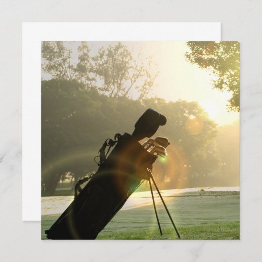 Golfuitnodigingen Kaart (Voorkant / Achterkant)