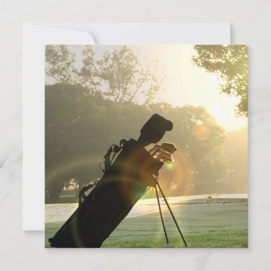 Golfuitnodigingen Kaart (Voorkant)