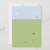 Golfuitnodigingen Kaart (Achterkant)