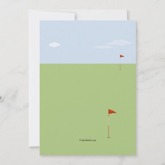 Golfuitnodigingen Kaart (Achterkant)
