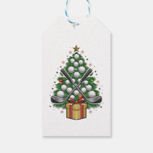 Golfuitrusting Kerstboom Kerst Golf Cadeaulabel