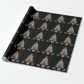 Golfuitrusting Kerstboom Kerst Golf Cadeaupapier (Uitgerold)