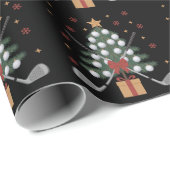 Golfuitrusting Kerstboom Kerst Golf Cadeaupapier (Rol Hoek)