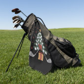 Golfuitrusting Kerstboom Kerst Golf Golfhanddoek (Groen)