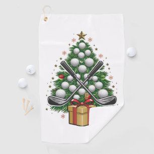 Golfuitrusting Kerstboom Kerst Golf Golfhanddoek