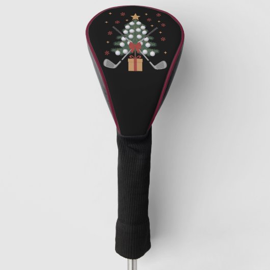 Golfuitrusting Kerstboom Kerst Golf Golfheadcover (Voorkant)