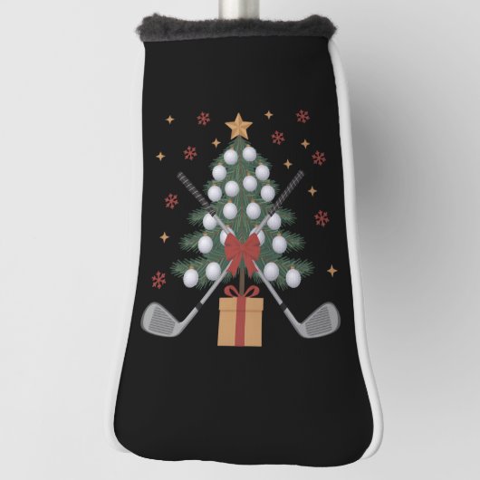 Golfuitrusting Kerstboom Kerst Golf Golfheadcover (Draai 90)