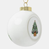 Golfuitrusting Kerstboom Kerst Golf Keramische Bal Ornament (Links)