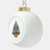 Golfuitrusting Kerstboom Kerst Golf Keramische Bal Ornament (Rechts)