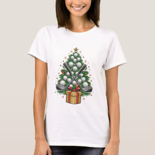 Golfuitrusting Kerstboom Kerst Golf T-shirt