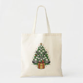 Golfuitrusting Kerstboom Kerst Golf Tote Bag (Voorkant)