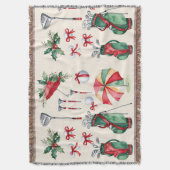 Golfuitrusting Kerstdecoratie voor golfer Deken (Voorkant Verticaal)