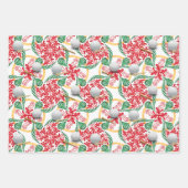 Golfuitrusting met kerstthema inpakpapier vel (Voorkant 3)