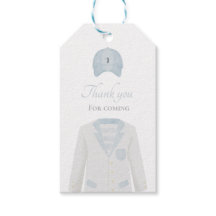 Golfuniform baby shower dank yougift label