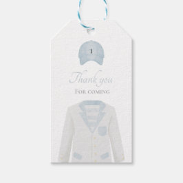 Golfuniform baby shower dank yougift label cadeaulabel