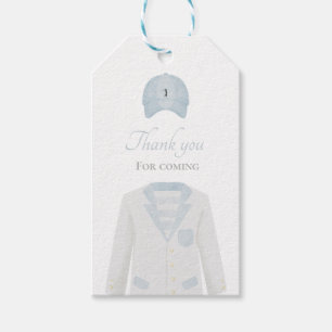 Golfuniform baby shower dank yougift label cadeaulabel
