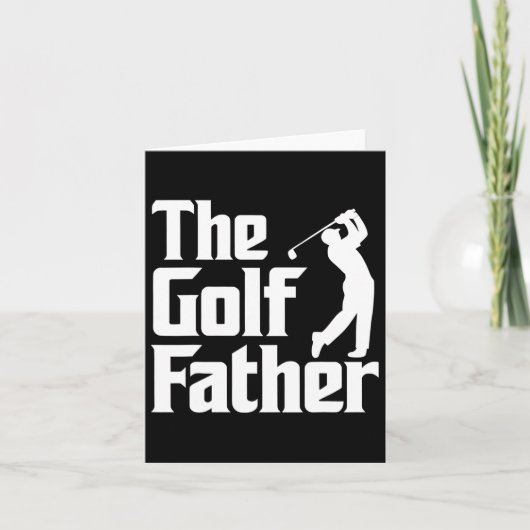 Golfvader Funny Golfer Pap Cadeau voor Vaderdag Kaart (Voorkant)