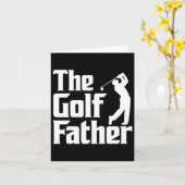 Golfvader Funny Golfer Pap Cadeau voor Vaderdag Kaart (Gele Bloem)