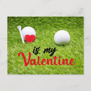GolfValentijnsdag voor Golfer met LOVE Holiday Feestdagenkaart