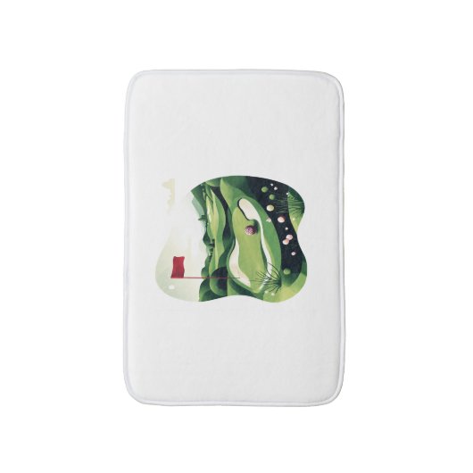 Golfveld spelen badmat (Voorkant Verticaal)