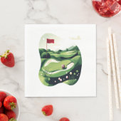 Golfveld spelen servet (Insitu)