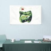 Golfveld spelen spandoek (Beurs)