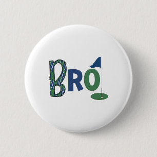 Golfverjaardag Kinder golfer broertje van jarige j Ronde Button 5,7 Cm