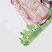 Golfverjaardag met golfkar waterverf tissuepapier (Detail)