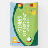 Golfverjaardag Par-T-shirt Groot Banner Sign (Verticaal)