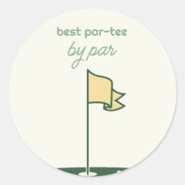 Golfverjaardag Par-T-shirt Thema Sticker