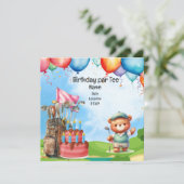 Golfverjaardag voor kind golffeest kaart (Staand voorkant)