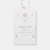 Golfverjaardagsfeestje cadeau label cadeaulabel (Voorkant)