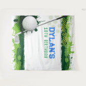 Golfverjaardagsfeestje Photo-op Kinder achtergrond Wandkleed (Voorkant (horizontaal))