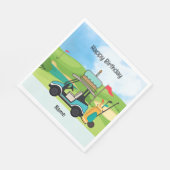 Golfverjaardagsthema voor kind golfer Party Servet (Hoek)