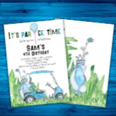 Golfverjaardagsuitnodiging Golfverjaardag Par-t-sh Kaart