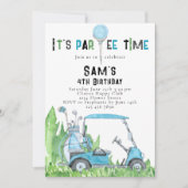 Golfverjaardagsuitnodiging Golfverjaardag Par-t-sh Kaart (Voorkant)