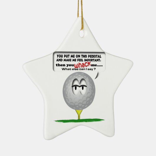 Golfversiering met breedbal keramisch ornament (Rechts)