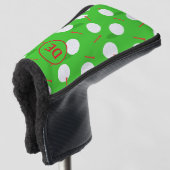 Golfverslaafde Golfbaan Patroon Monogram Golfheadcover (3/4 voorkant)