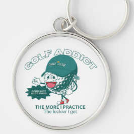 Golfverslaafde Sleutelhanger