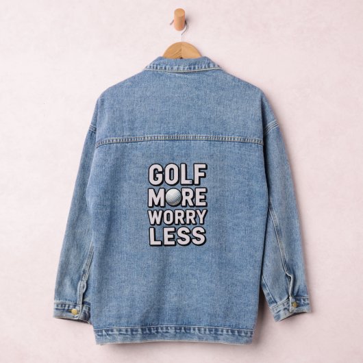 Golfverslaving Funny Golfer Denim Jacket (Hangar)