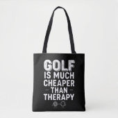 Golfverslaving Funny Golfer Tote Bag (Voorkant)