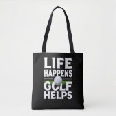 Golfverslaving Funny Golfer Tote Bag (Voorkant)