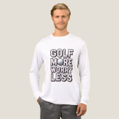 Golfverslaving Funny Golfer Tri-Blend Shirt (Voorkant)