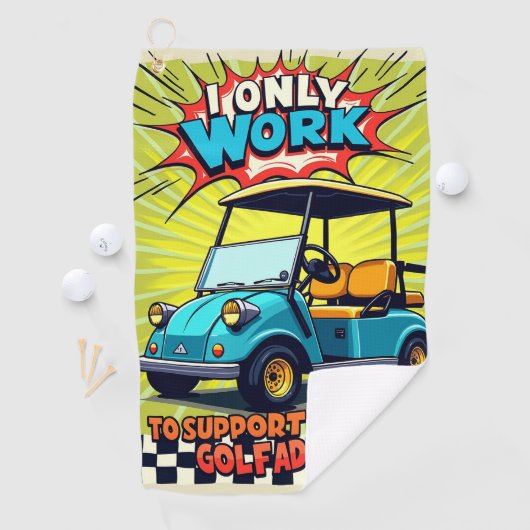 Golfverslaving Humor Golfhanddoek (Insitu)