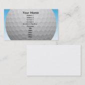 GolfVisitekaartje Visitekaartje (Voorkant / Achterkant)