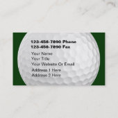 GolfVisitekaartjes Visitekaartje (Achterkant)